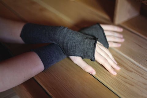 Merino Wool Fingerless Gloves